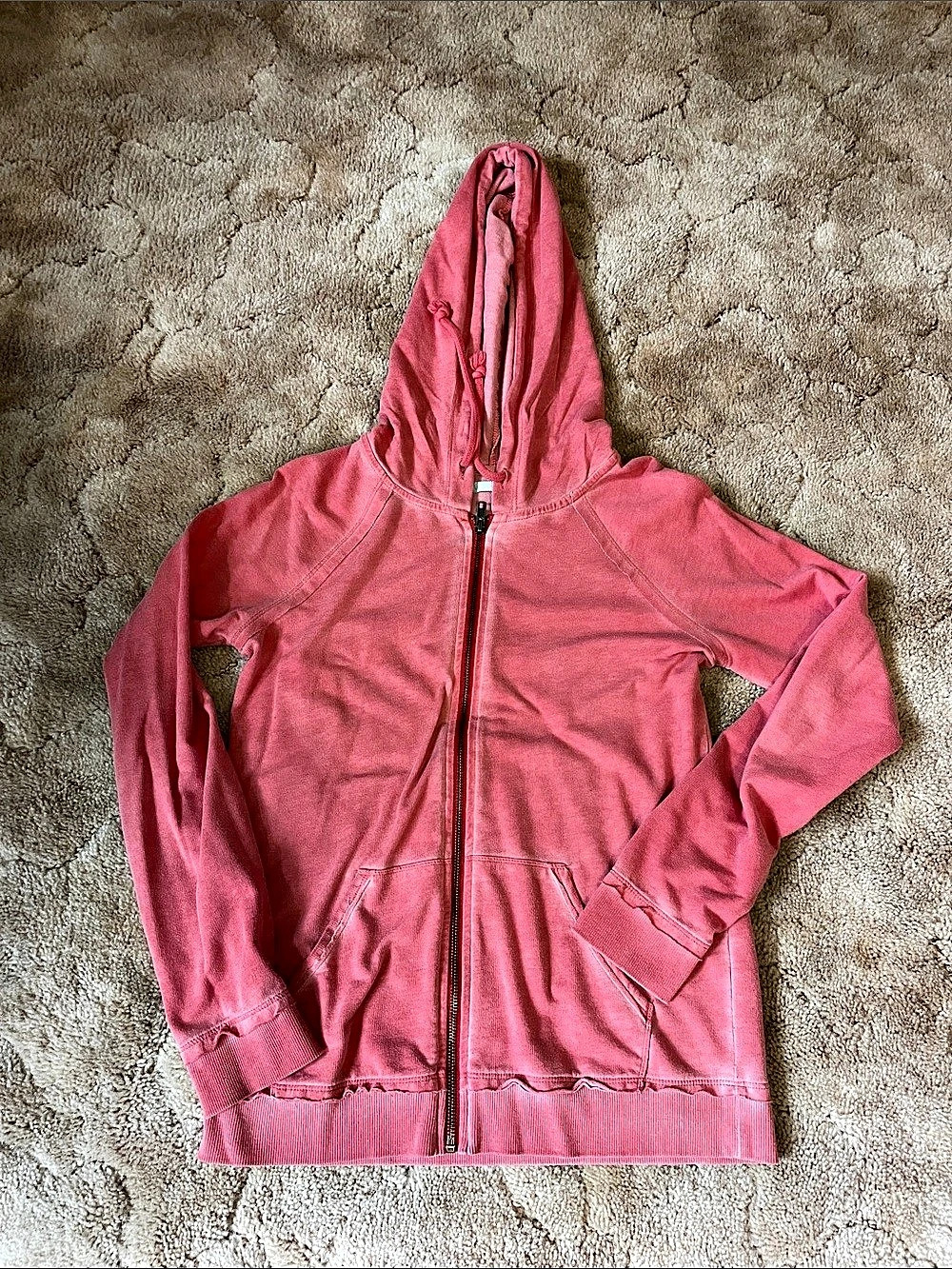 Maurices Women's Pink Zip Hoodie Size XS